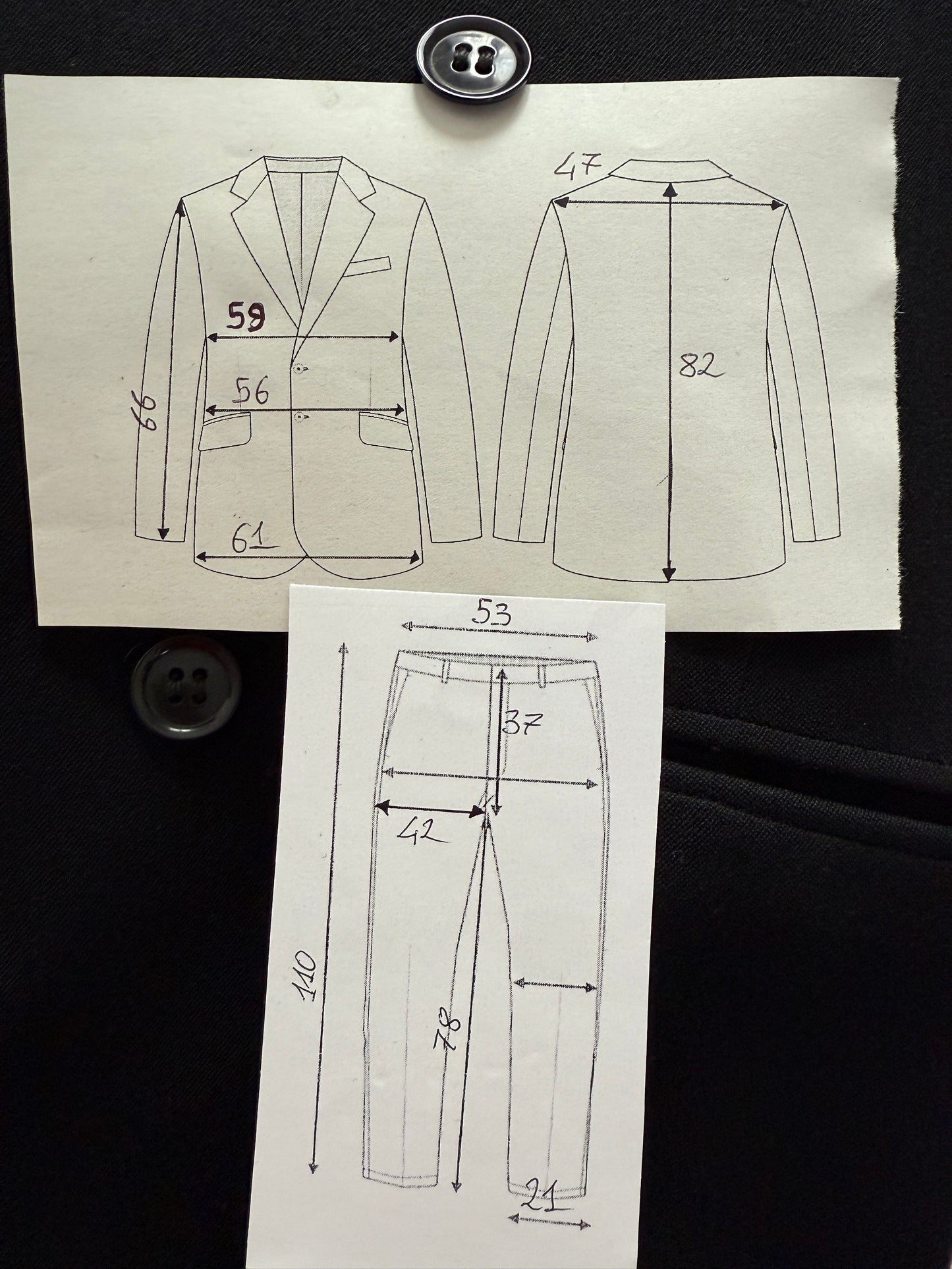 Smoking doppiopetto Burton anni ‘50 - tg. 54, pantaloni 58