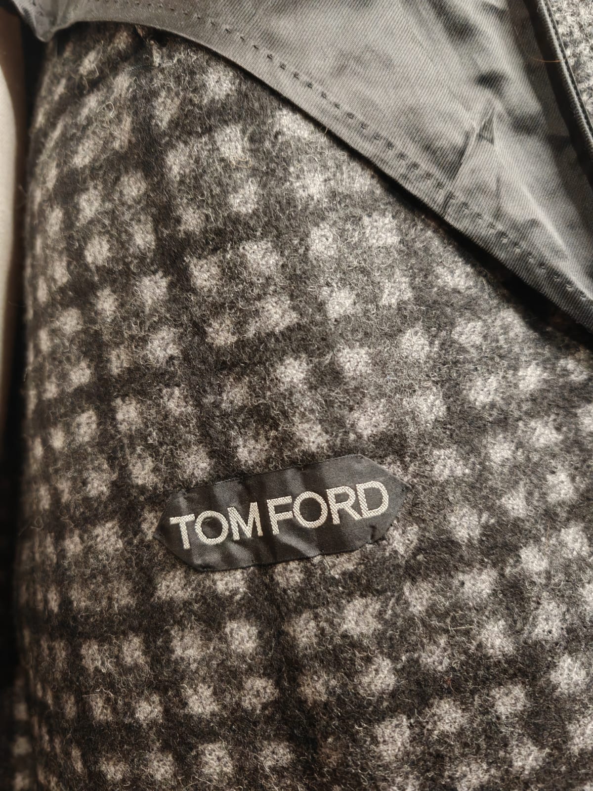 Tom Ford wool and alpaca coat, double-breasted - sz. XXL