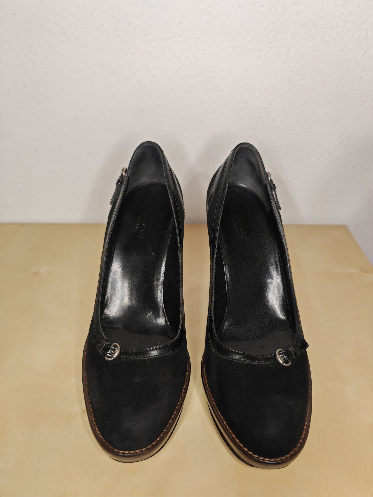 Décolleté Gucci in scamosciato con plateau - 38,5