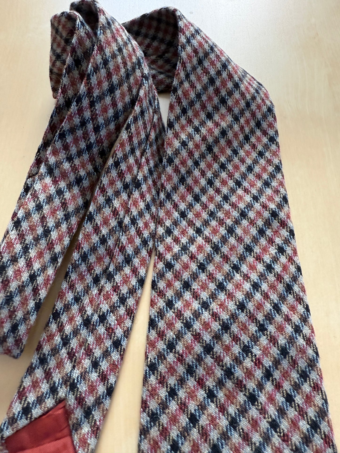 Cravatta check in lana scozzese