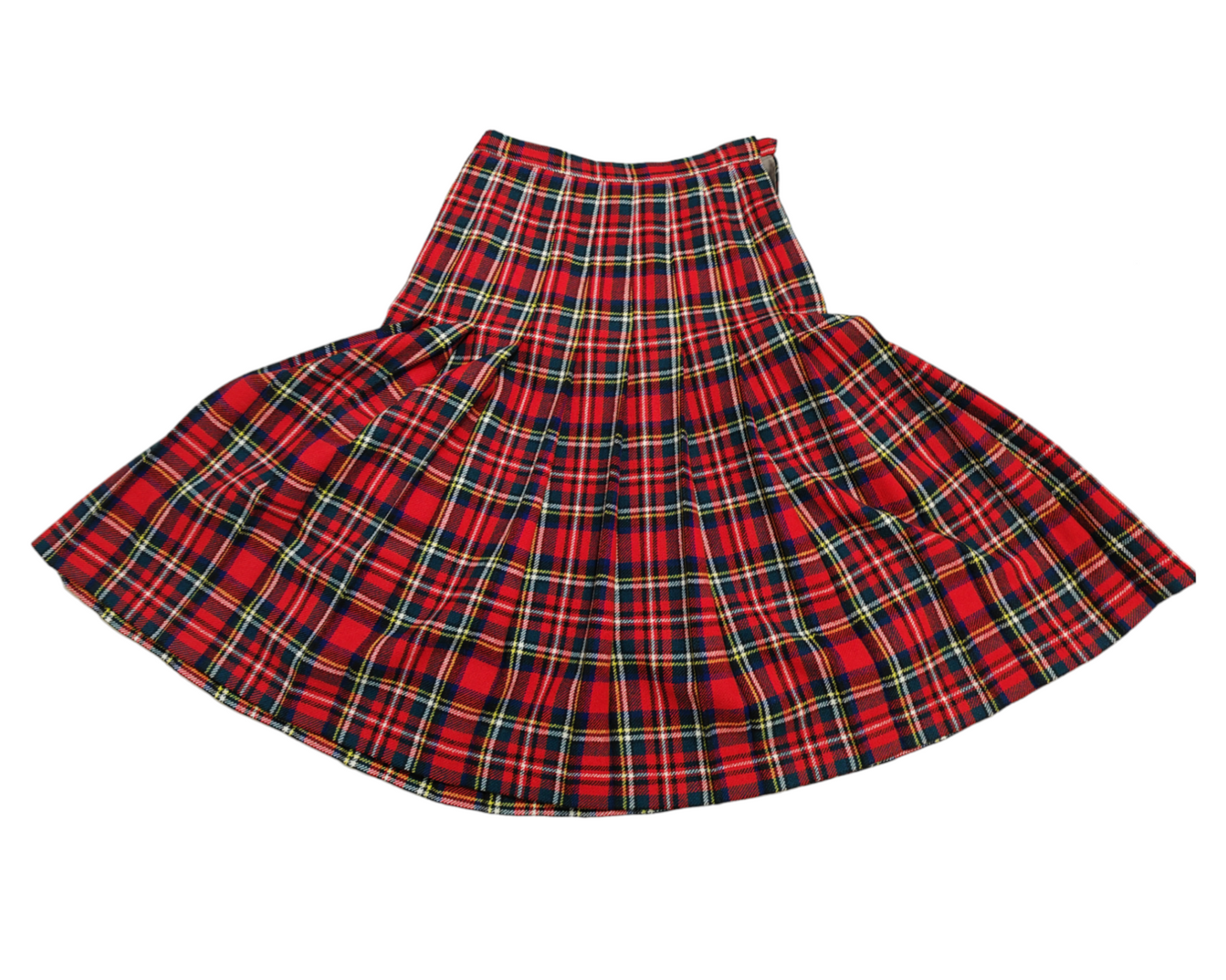 Gonna vintage sartoriale in lana tartan - 38/40