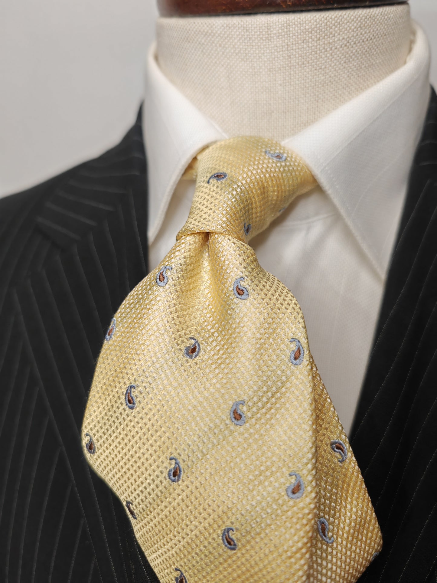 Pal Zileri yellow patterned tie