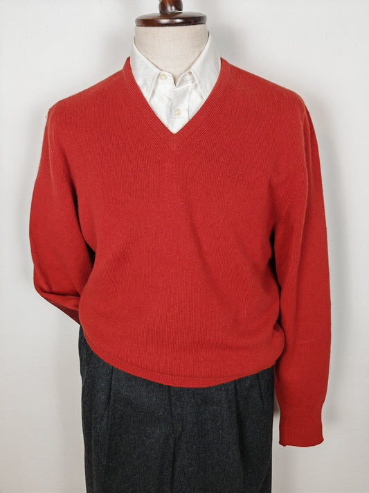 Pullover in lana e angora made in Scotland - L