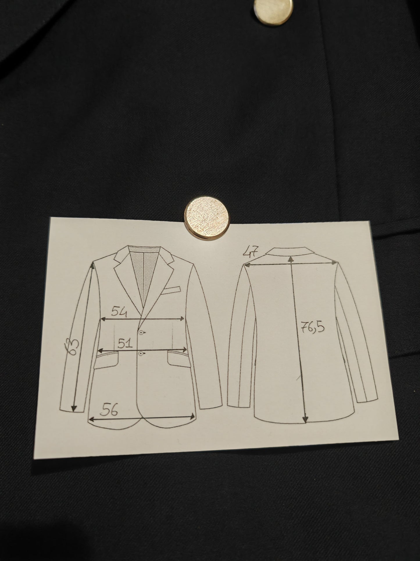 Blazer doppiopetto navy anni '70/'80 tessuto Vitale Barberis Canonico - tg. 50