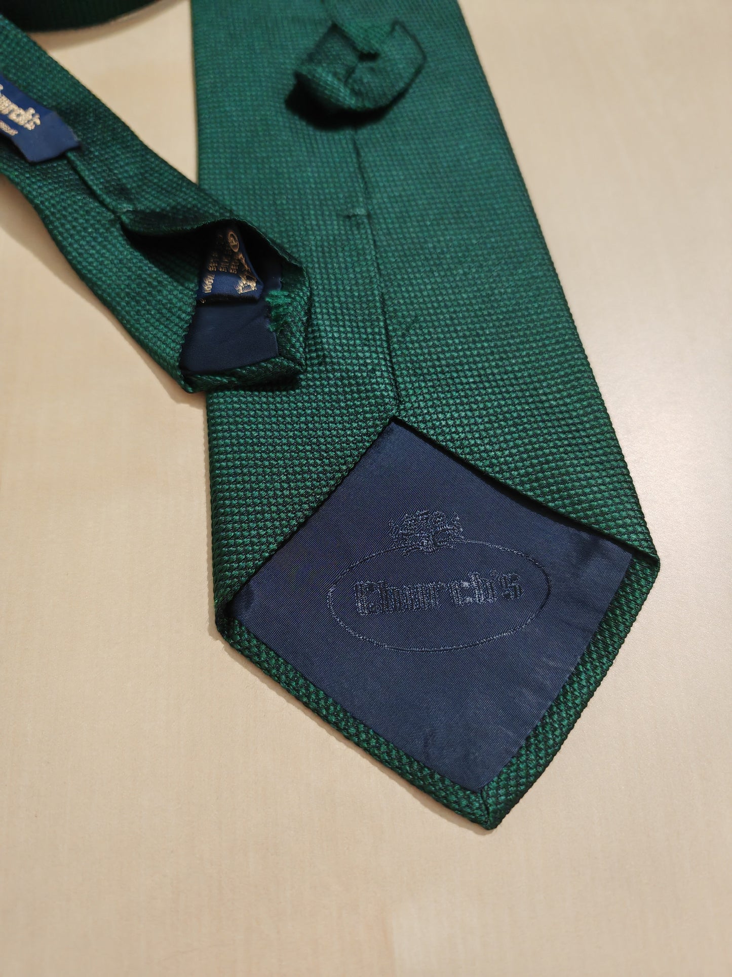 Cravatta Church's in grenadine verde