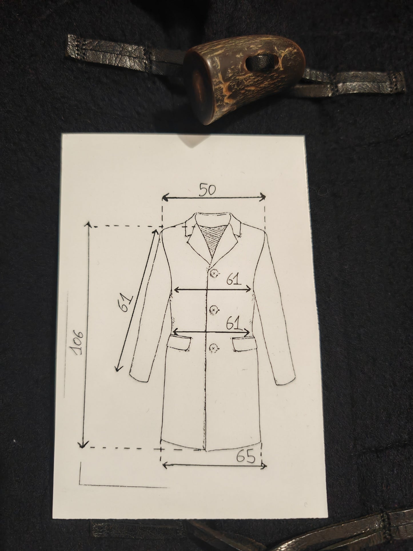 Montgomery Burberrys "duffle coat" vintage blu - tg. 46-50