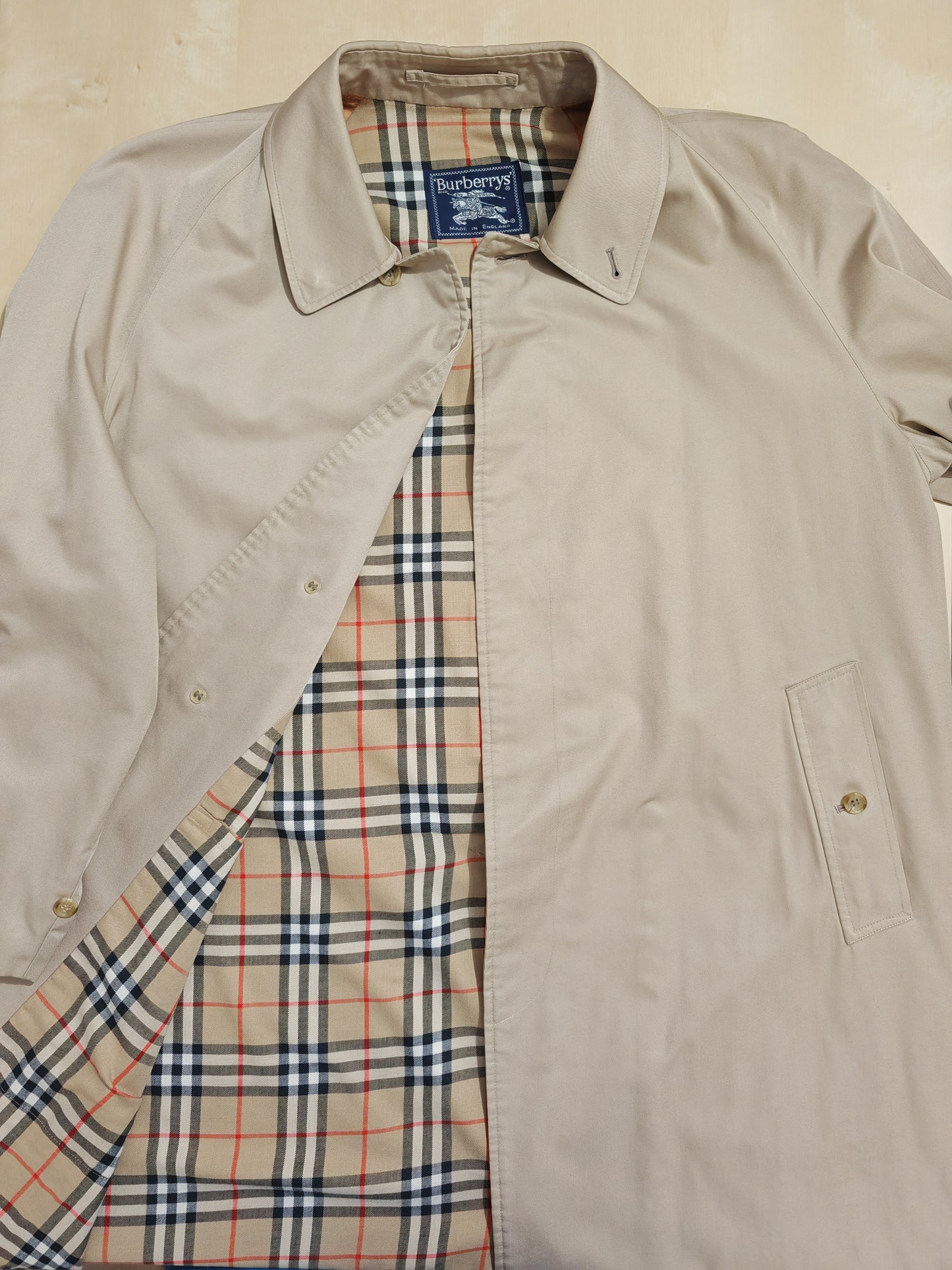 Impermeabile soprabito Burberrys monopetto - tg. 58