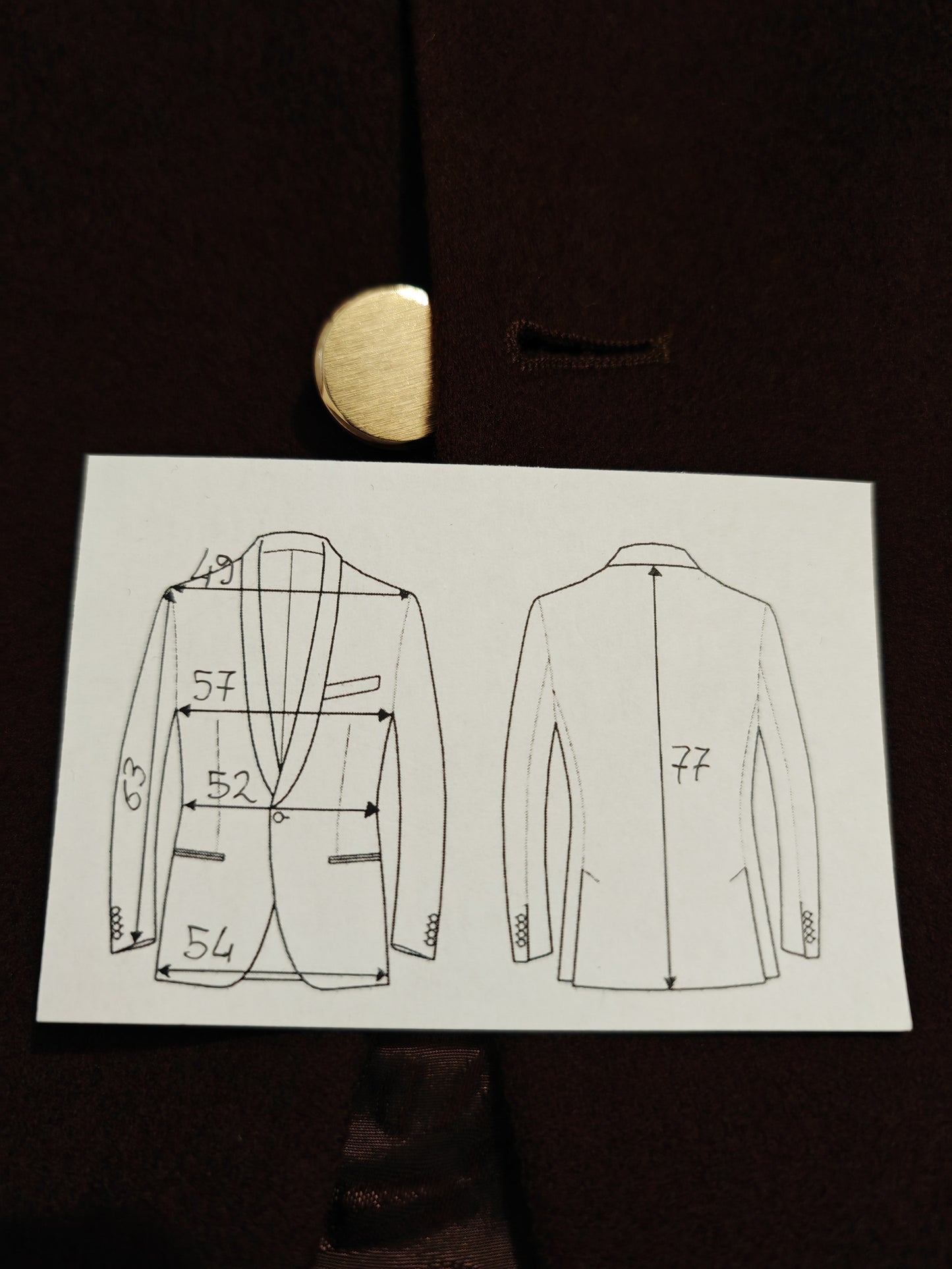 Blazer color bordeaux vinaccia con bottoni metallici dorati - tg. 50