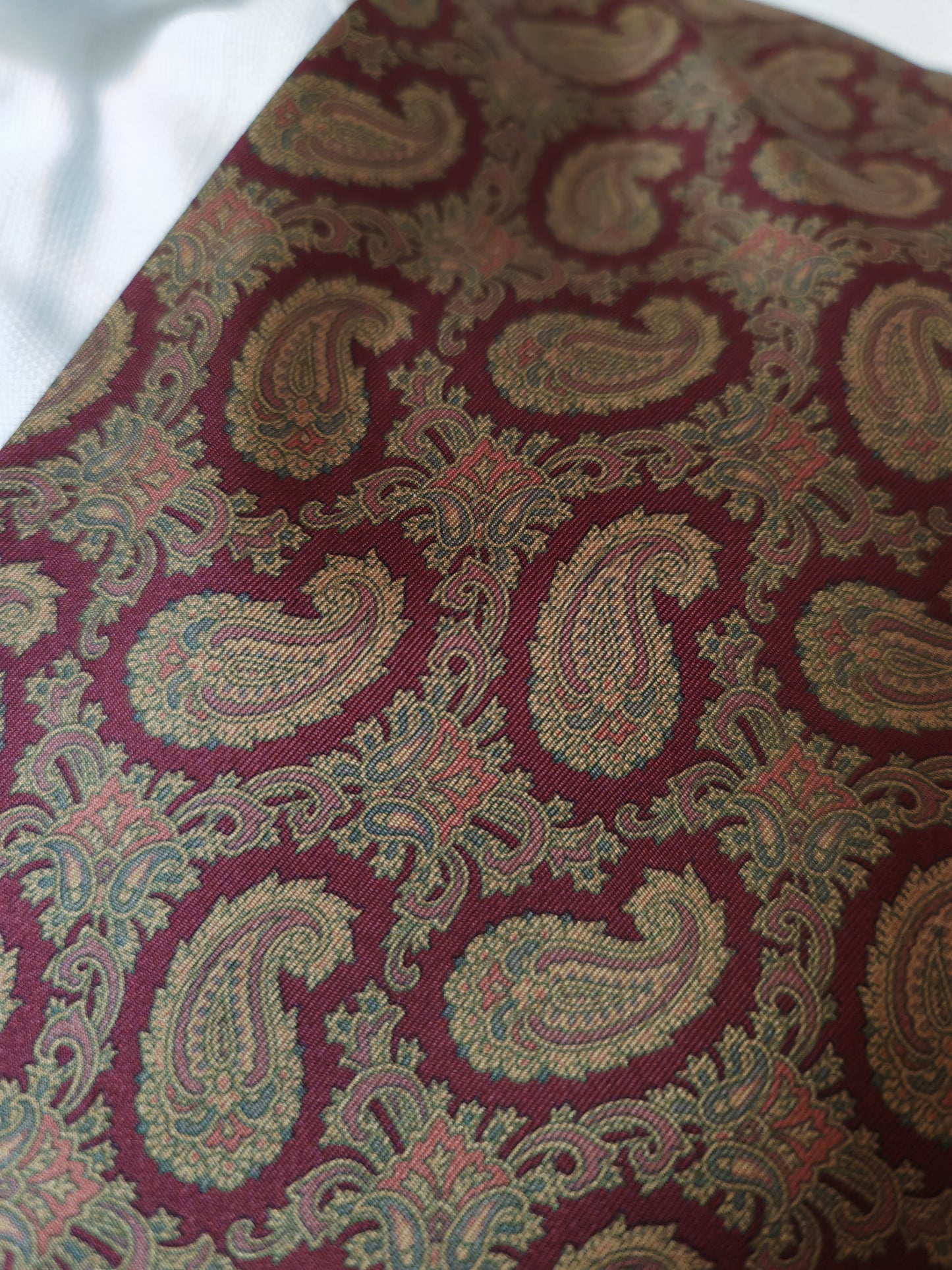 Panciotto in seta stampa paisley - tg. 52