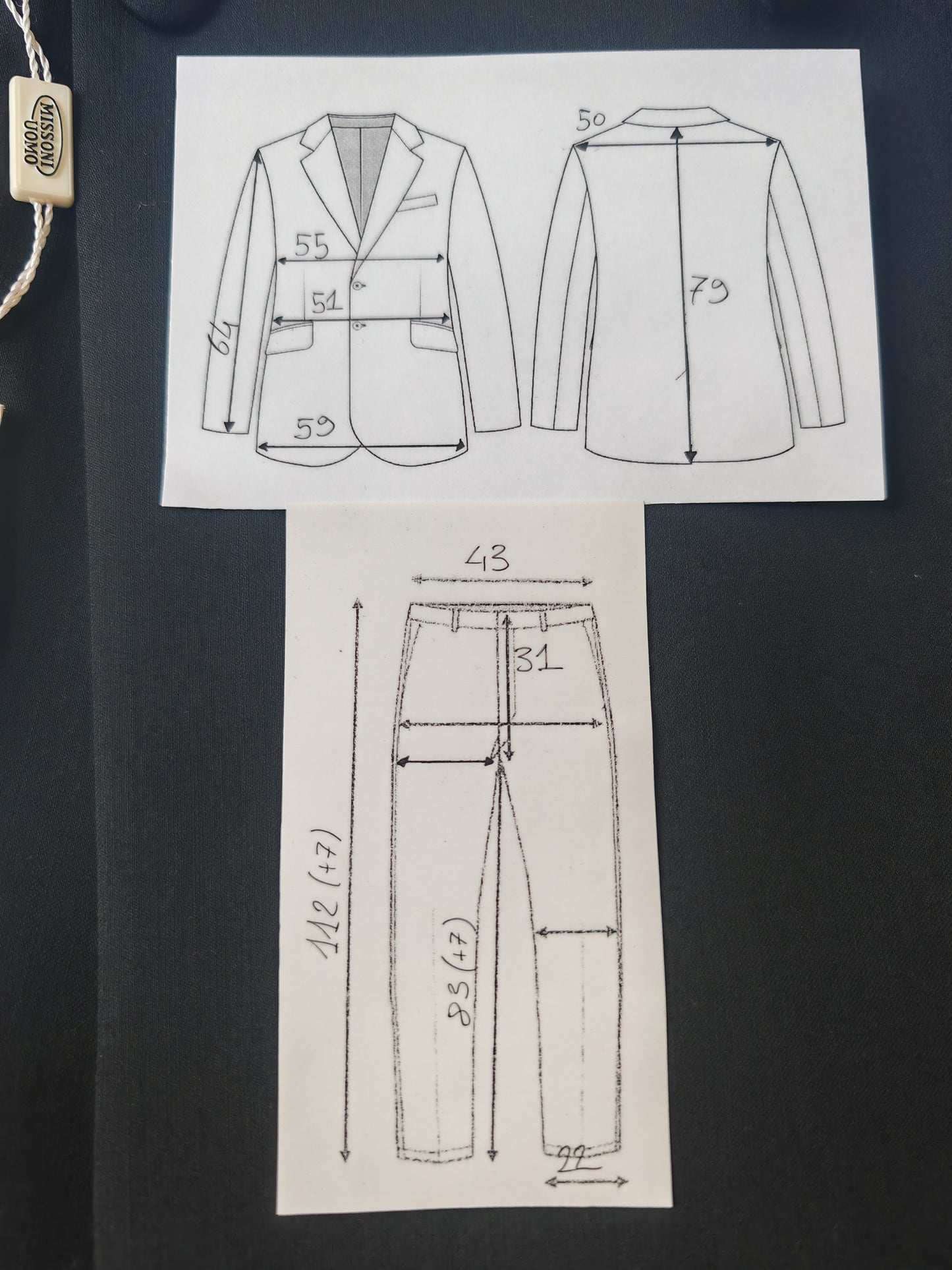 Smoking Missoni anni '80 (NOS) - tg. 50