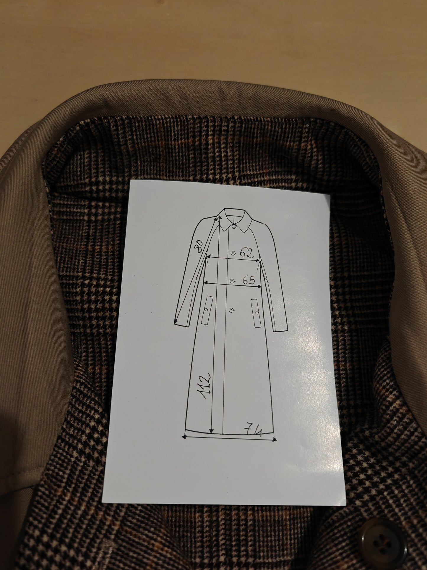 Soprabito reversibile Burberrys anni '80 - tg. 50