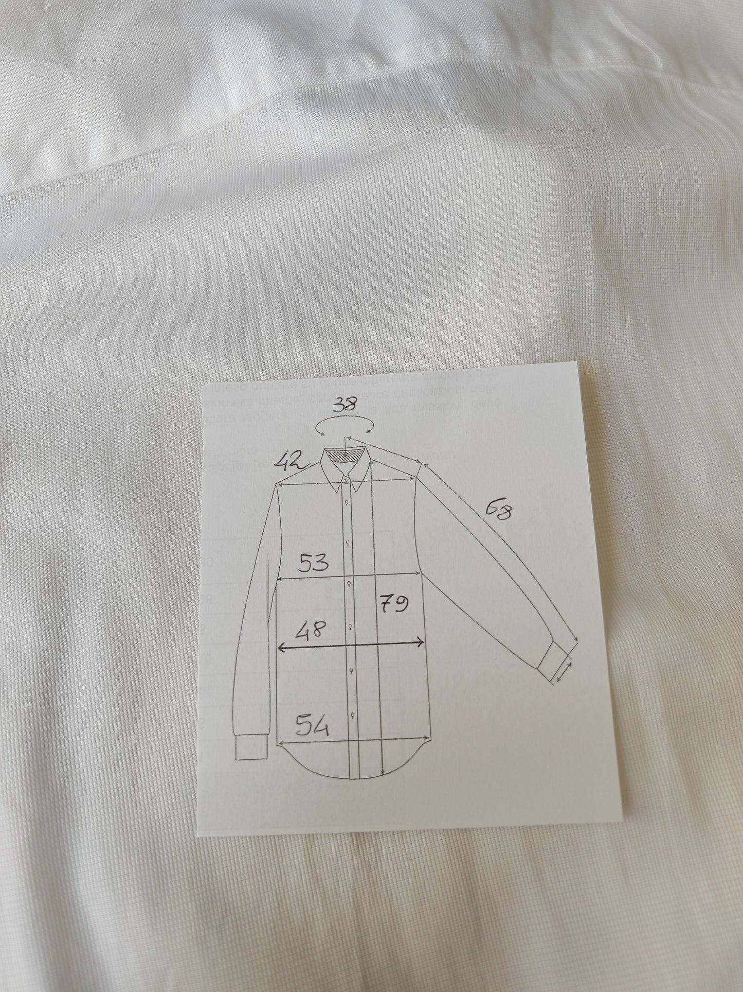 Camicia Finamore Napoli con polsino francese - tg. S collo 38