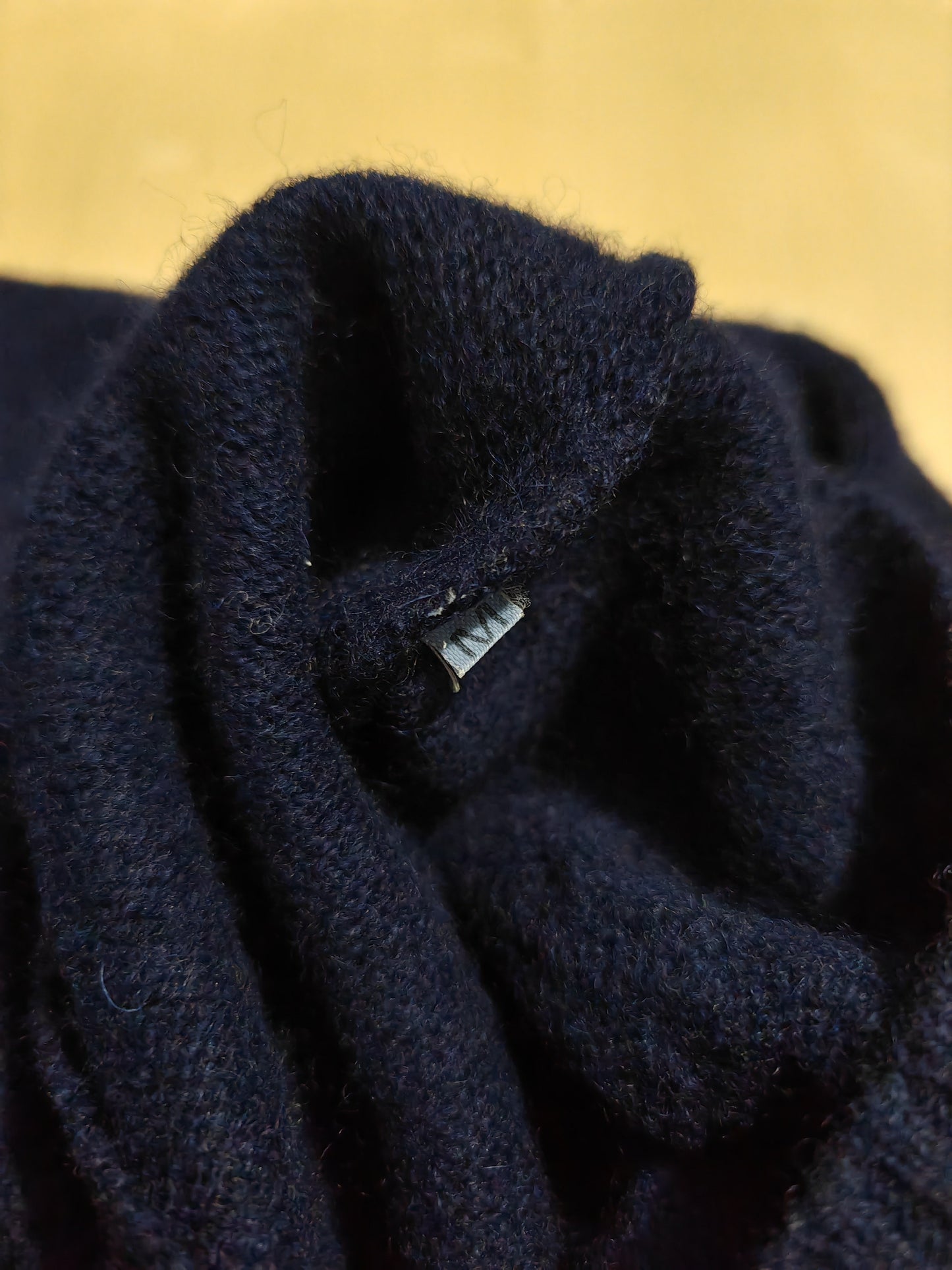 Pullover blu a trecce in pura lana - M/L