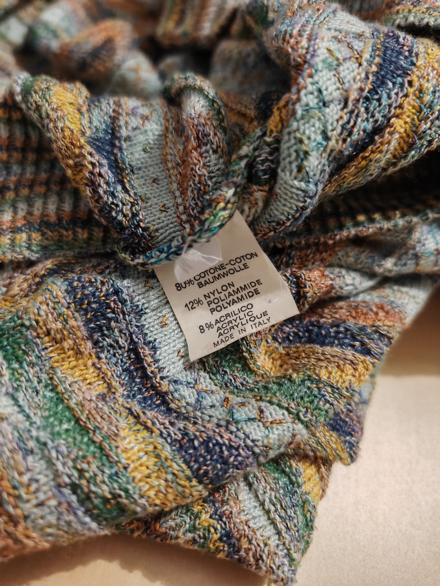 Cardigan Missoni Example vintage in misto cotone - L/XL