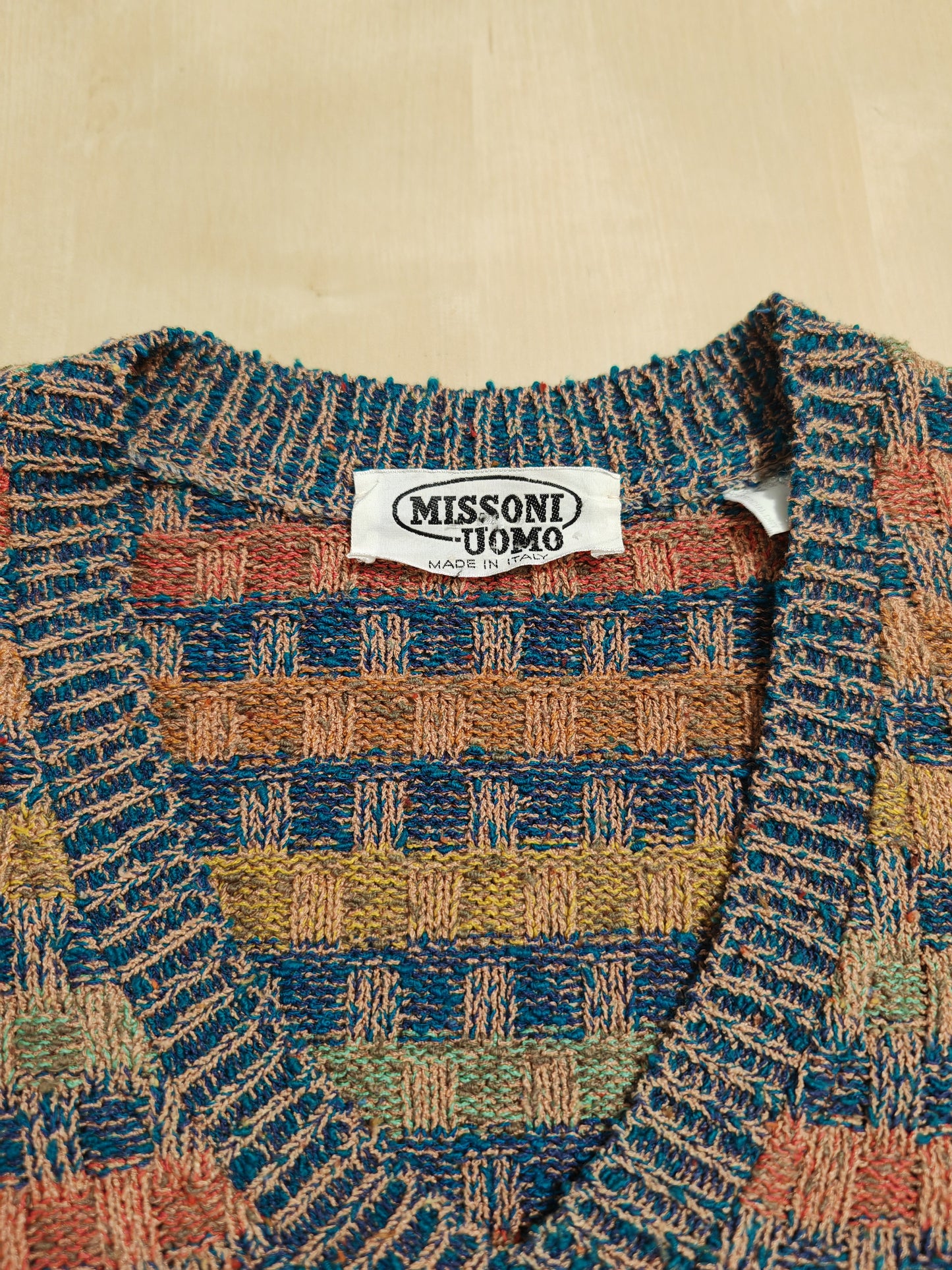 Maglione Missoni vintage misto cotone e lana - tg. L/XL