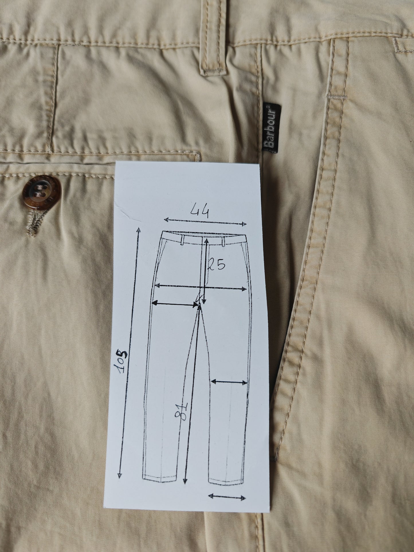 Pantalone chino Barbour in cotone - tg. 50