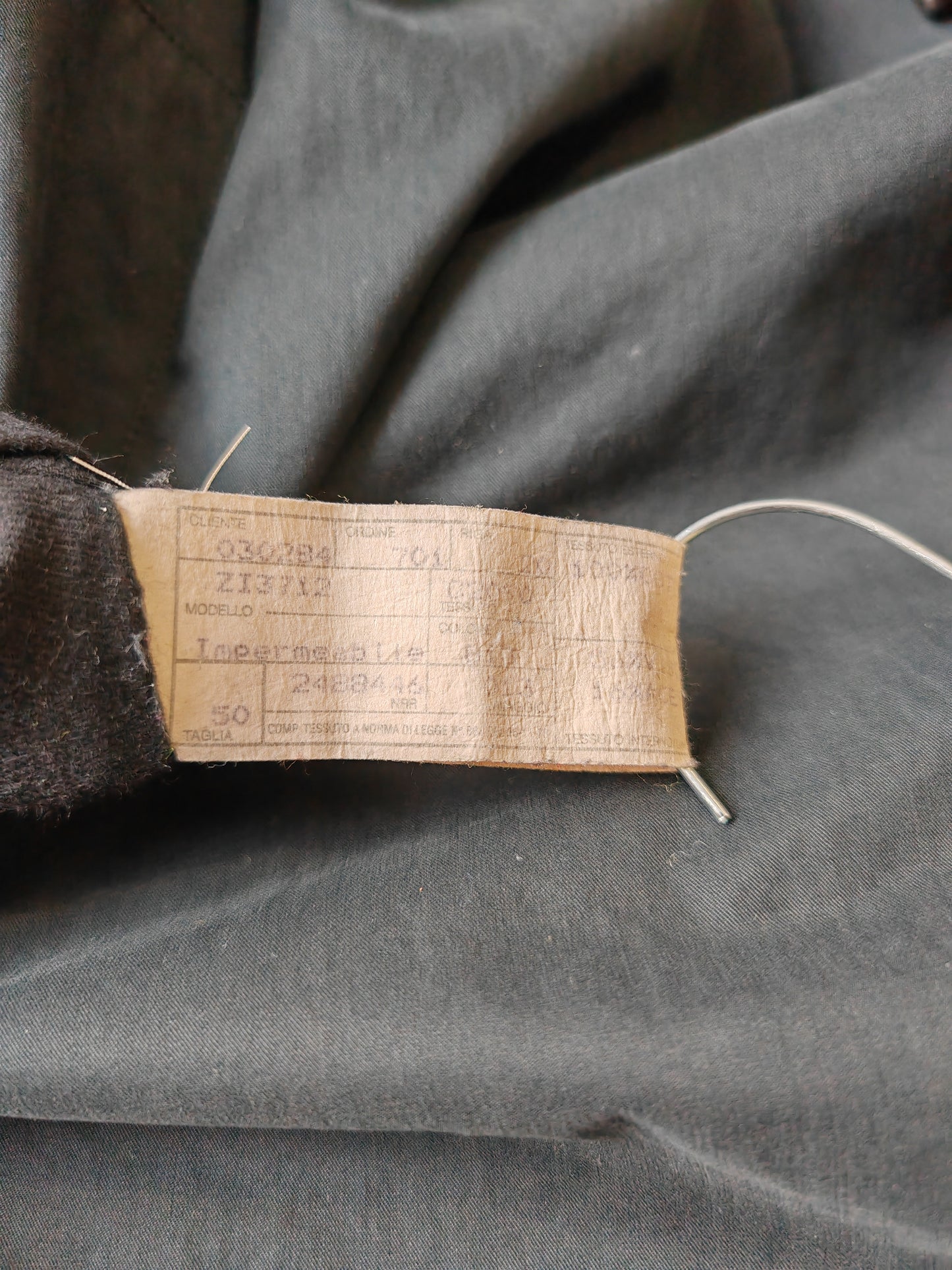 Soprabito impermeabile Ermenegildo Zegna in cotone, blu navy - tg. 50-54