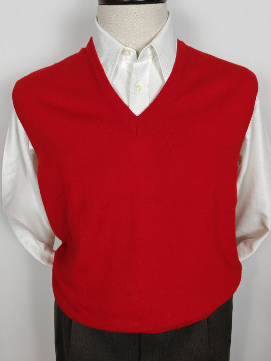 Gilet in pura lana Sisley vintage - L/XL