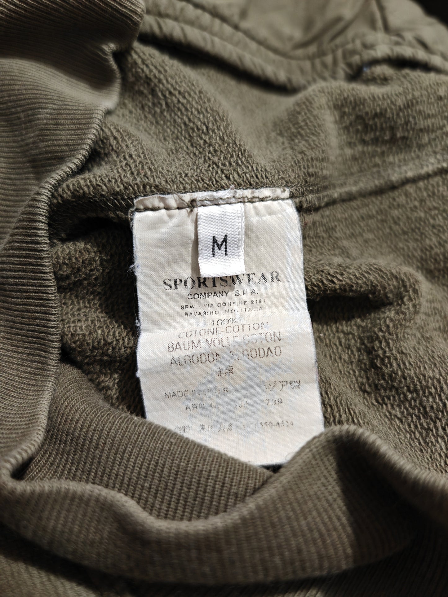 Felpa CP Company verde militare - M