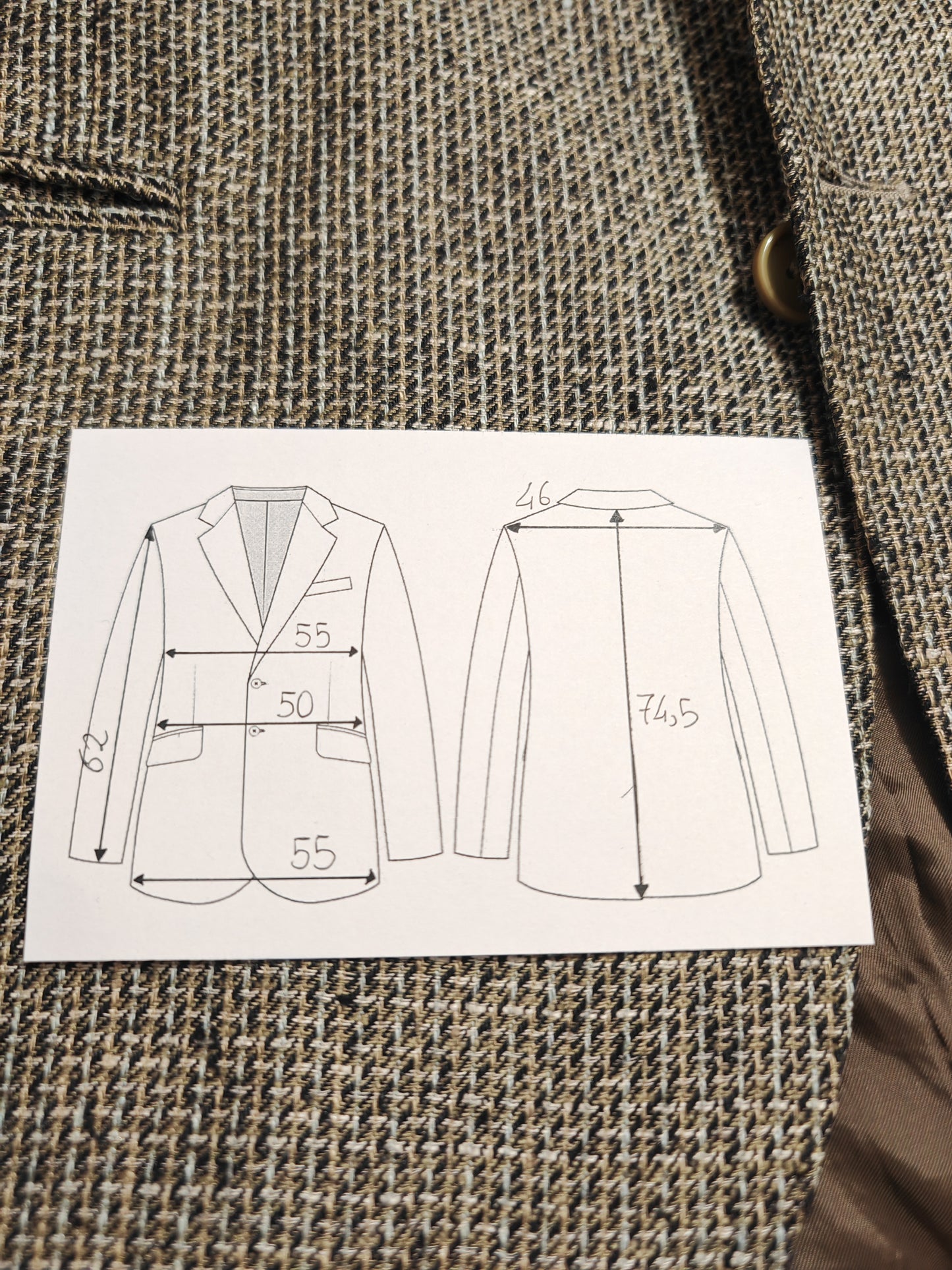 Giacca anni '80 in pura seta a intreccio - tg. 50