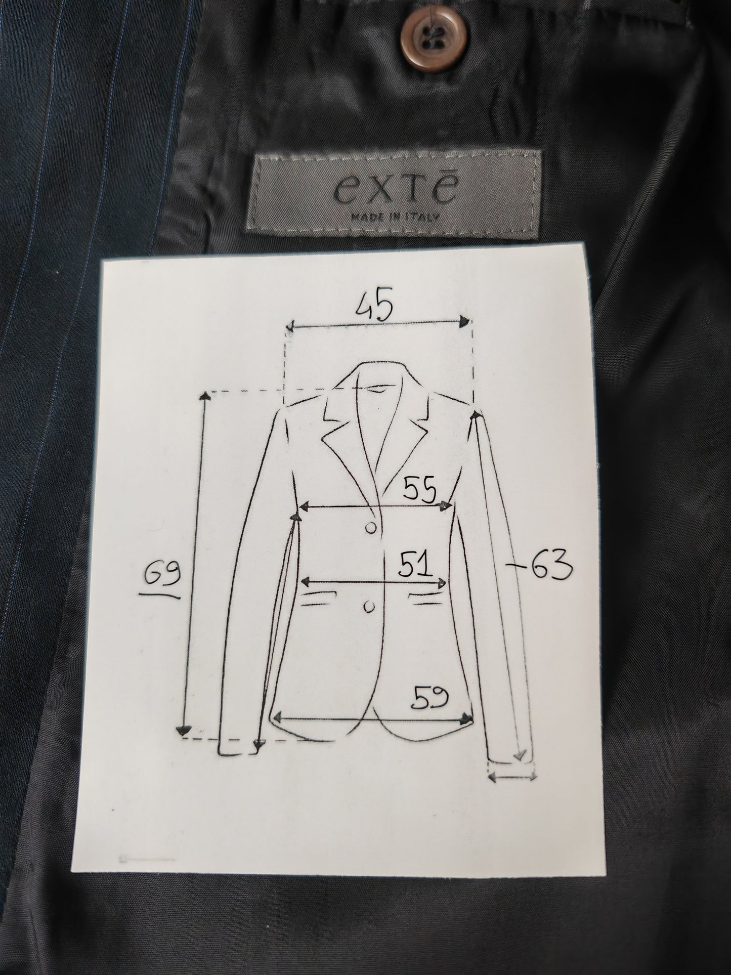 1990s cotton and ramie jacket - size 50 short