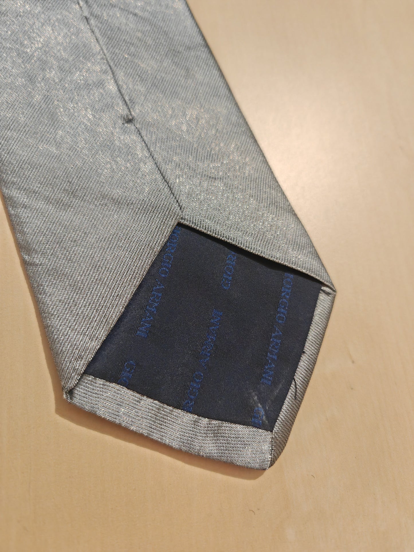 Cravatta Armani grigio argento