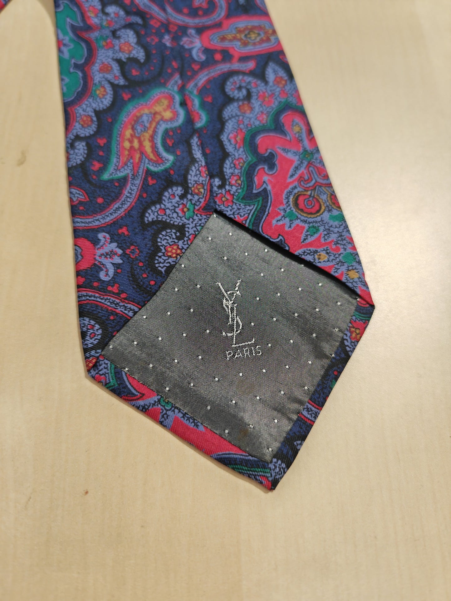 Cravatta Yves Saint Laurent paisley kashmir