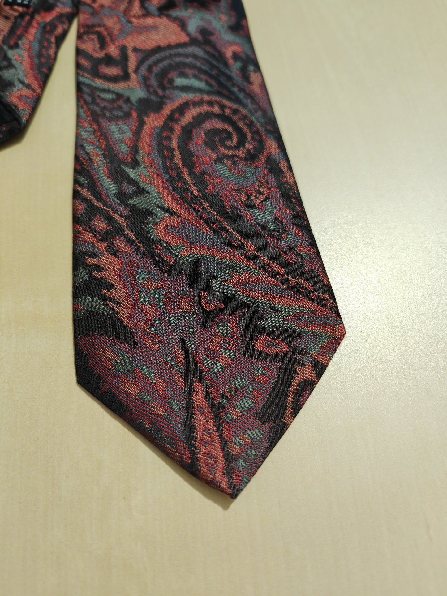 Cravatta Missoni jacquard vintage nuova con cartellino