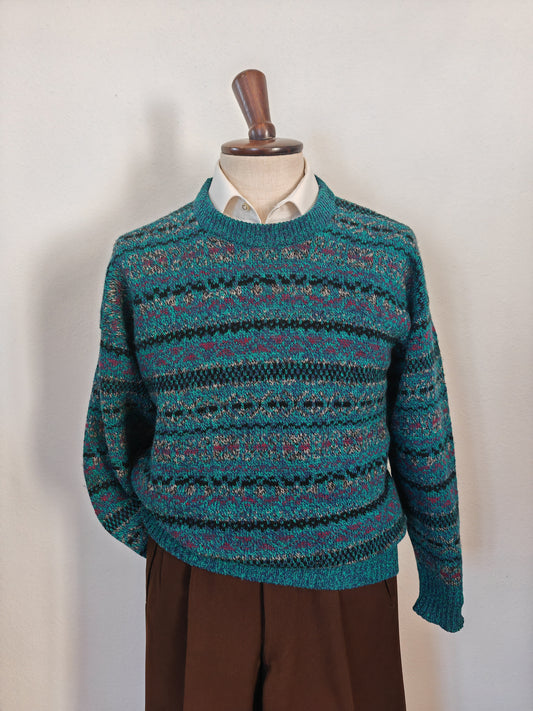 Maglione scozzese in lana shetland - L