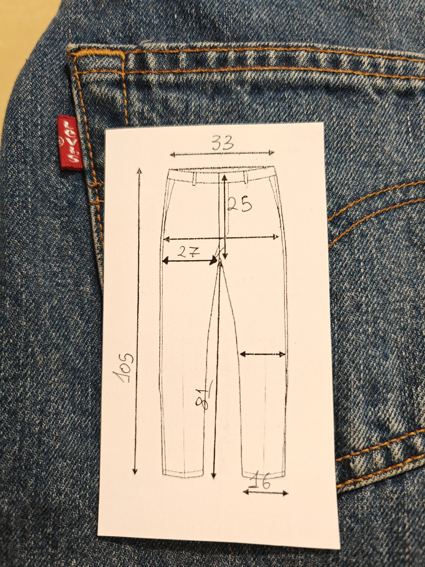 Jeans Levi's 534 04 vintage 1997 - W26
