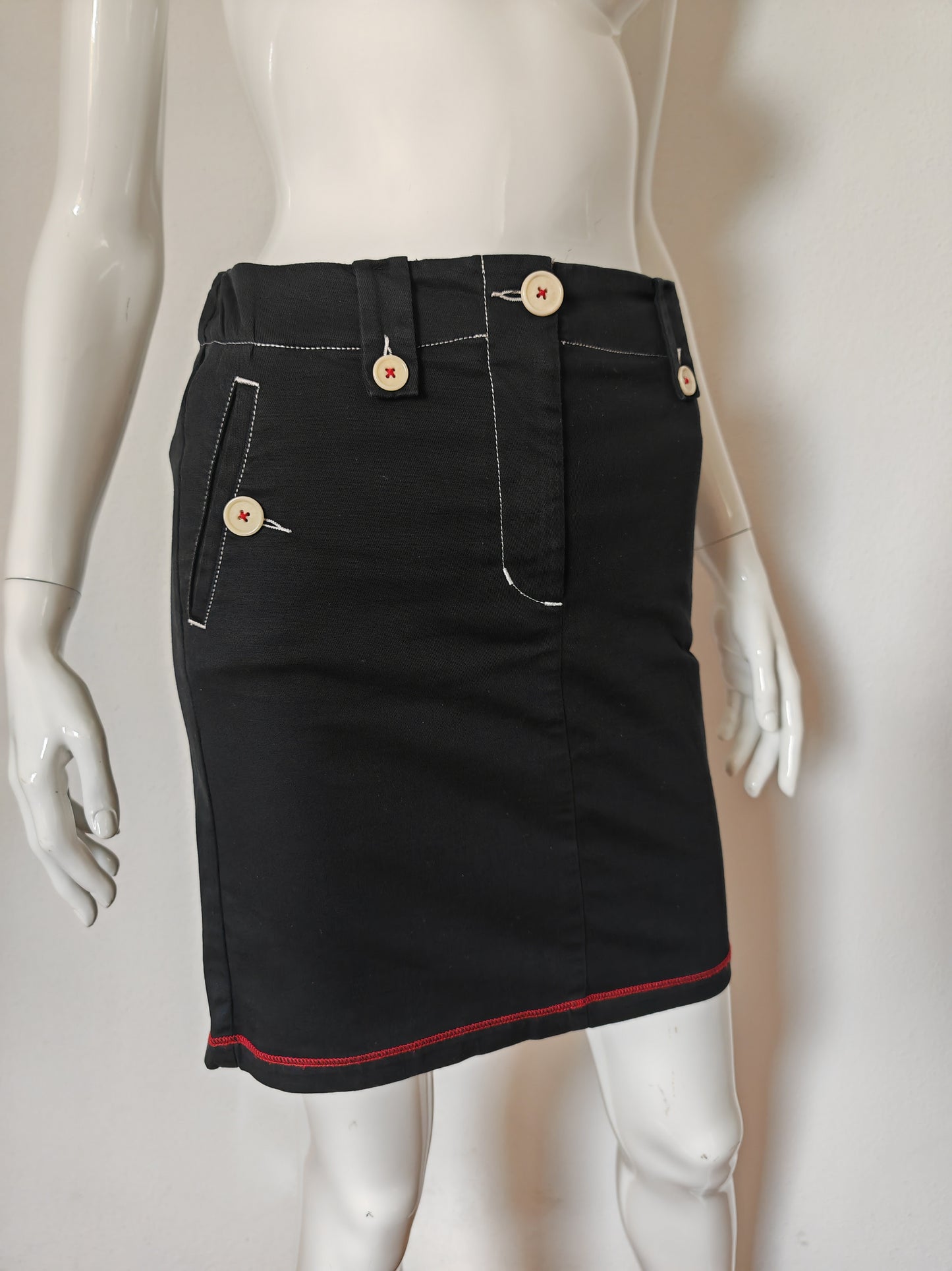 Moschino Love, cotton miniskirt - size 42 ITA