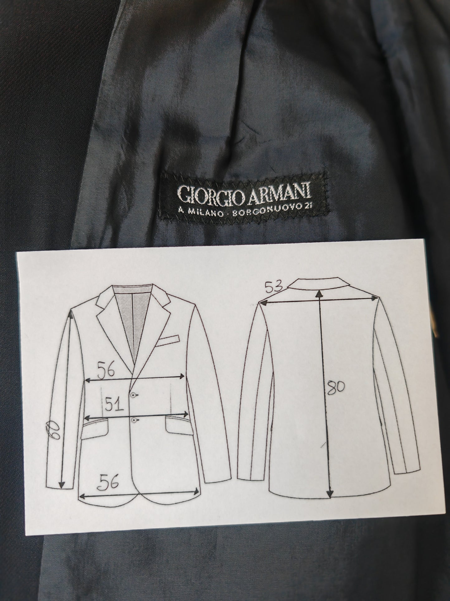 Giacca Armani anni '90 blu notte - tg. 50