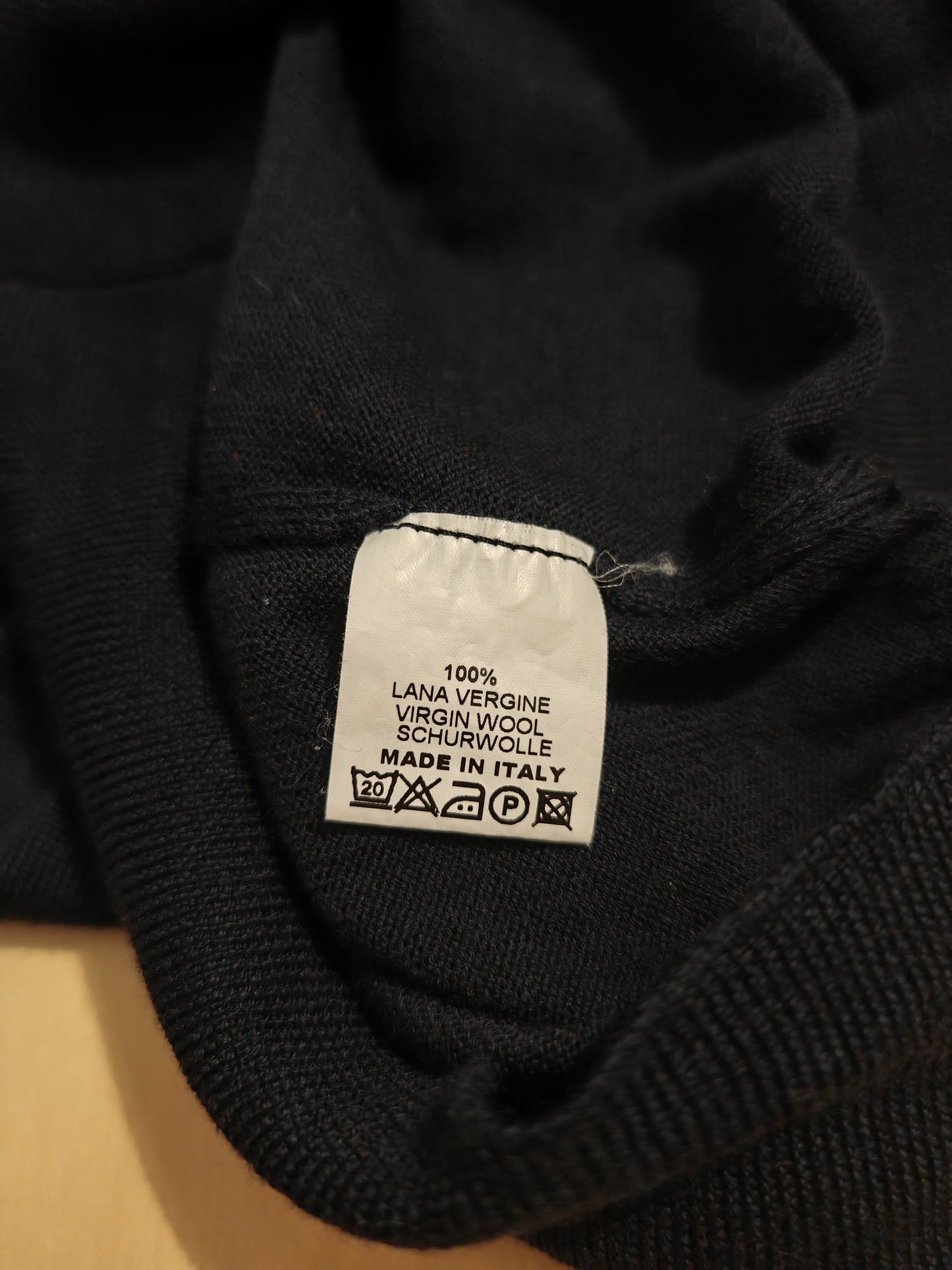 Gilet Gran Sasso blu in lana merino extra fine - M