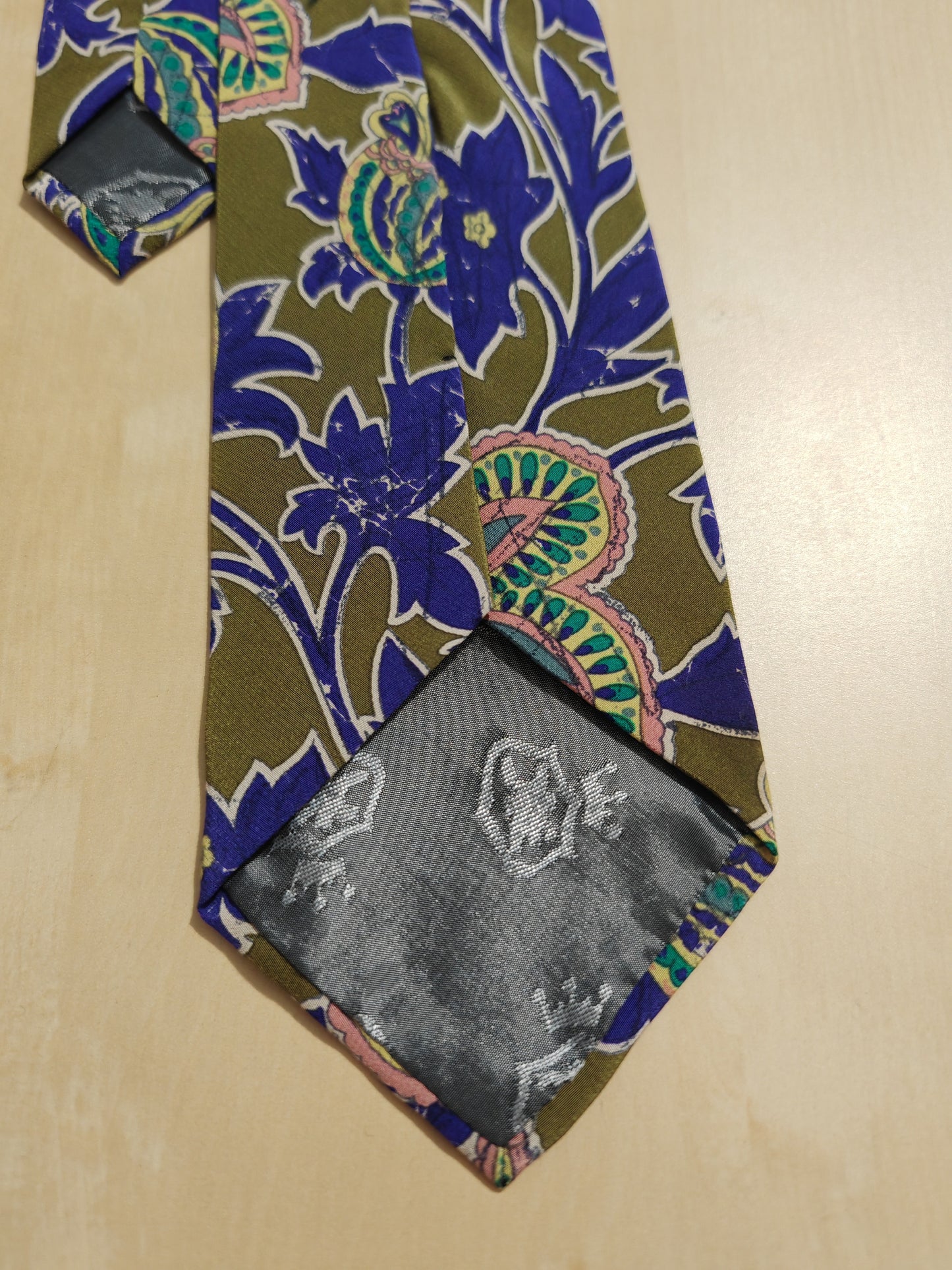 Cravatta Iceberg anni '90 floreale