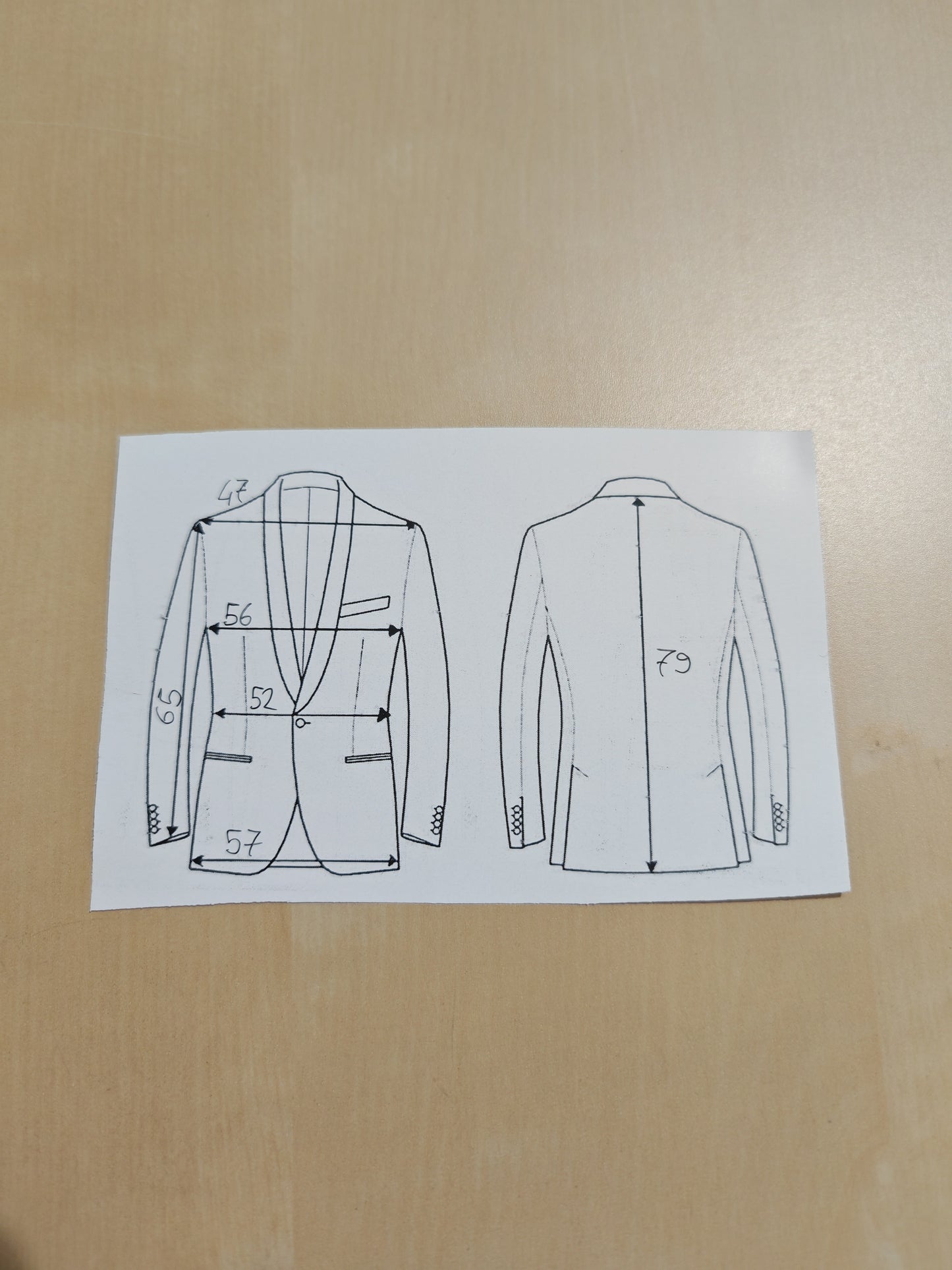 Giacca anni '80 in flanella leggera micro pied-de-poule - tg. 50/52