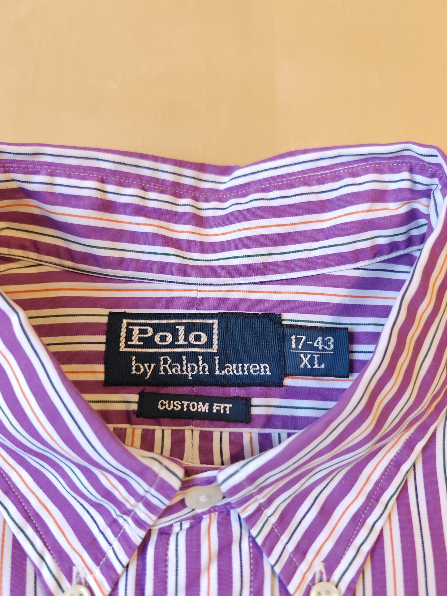 Camicia Ralph Lauren a righe viola - collo 43 (XL)