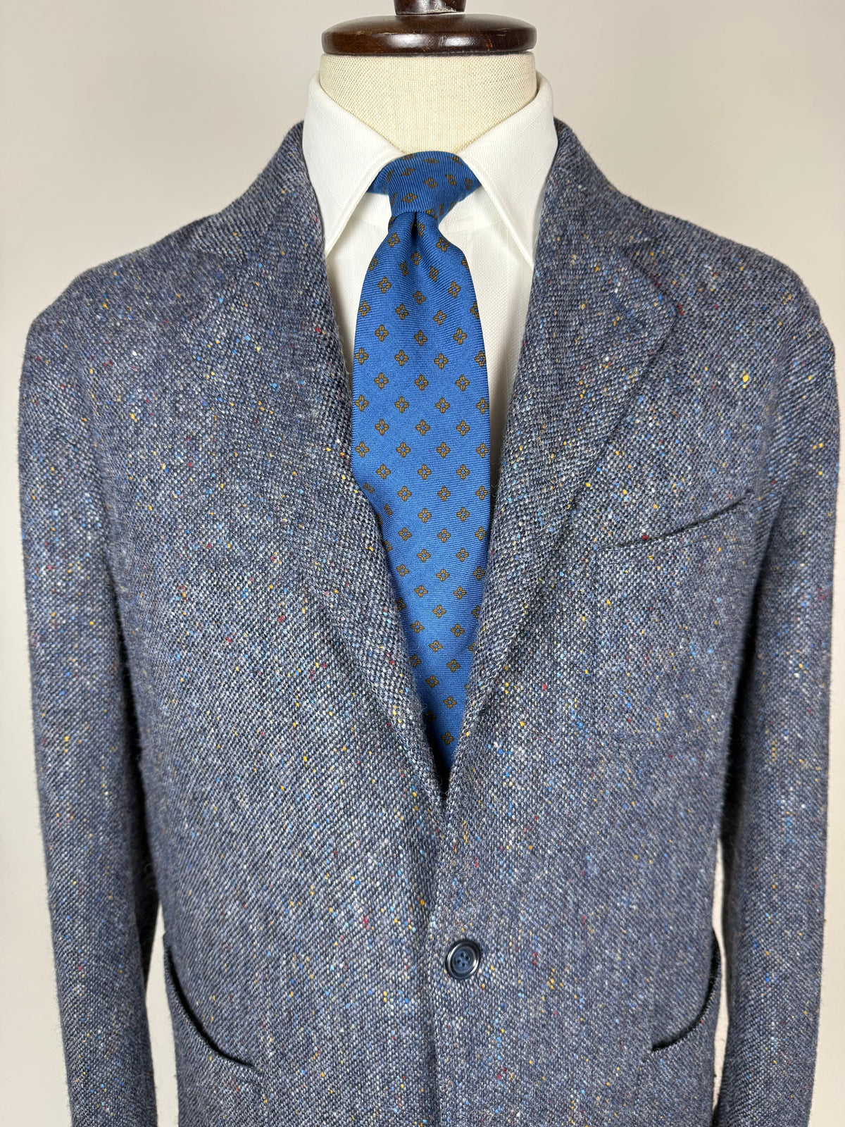 Giacca De Paz donegal tweed sfoderata - tg. 54