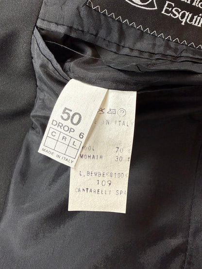 Smoking estivo Cantarelli anni '80 lana e mohair - tg. 50, pantaloni 52