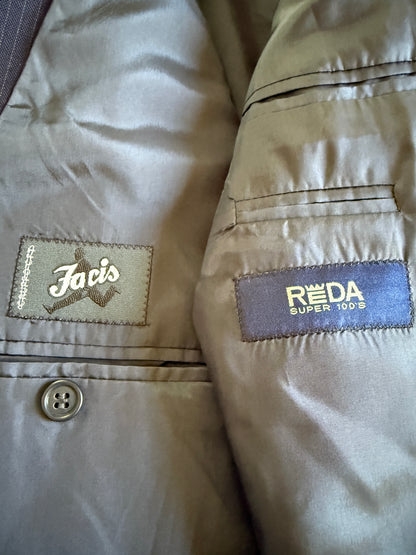 Completo Facis anni ‘90 blu gessato - tg. 58