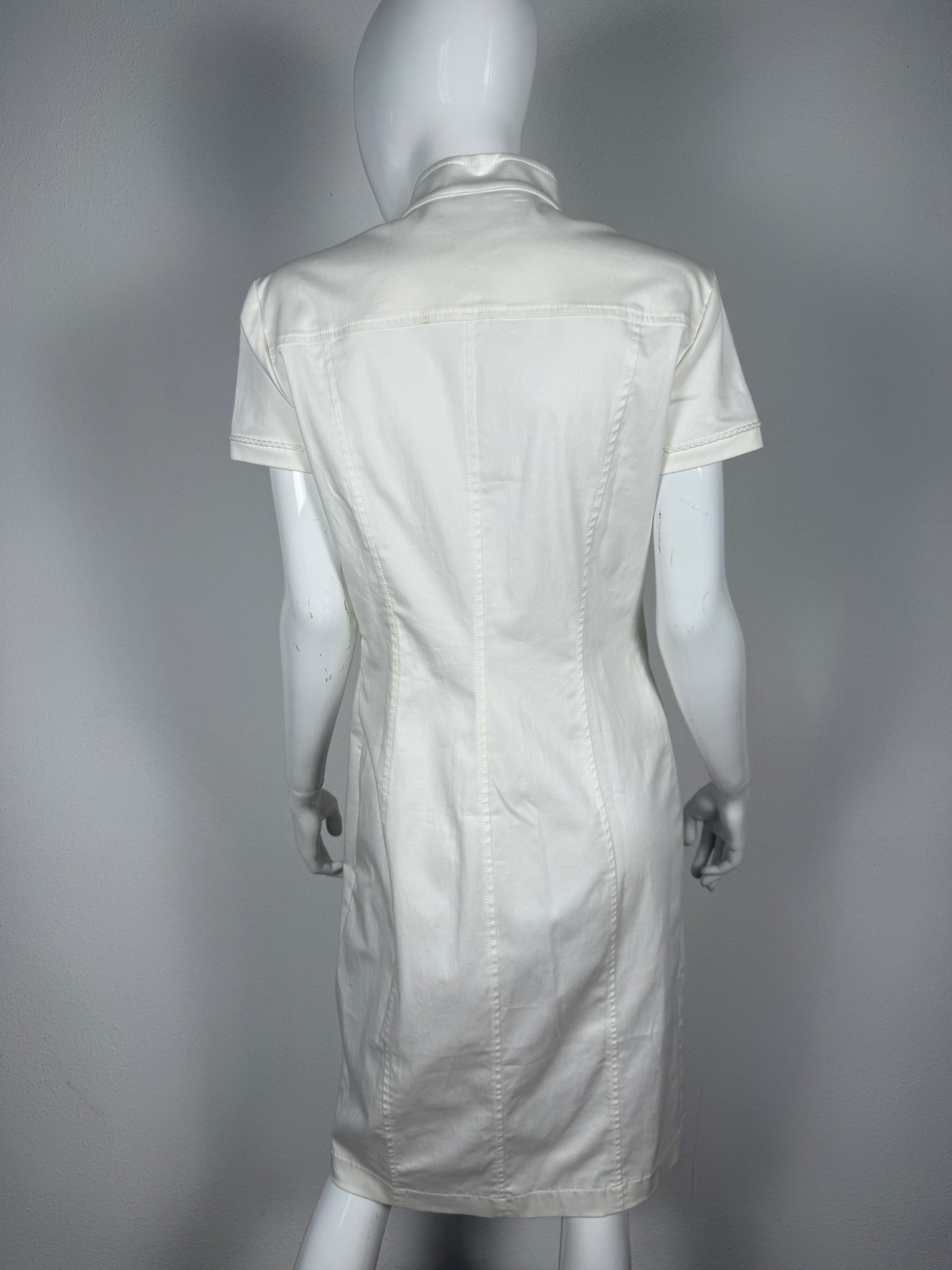 Abito La Perla Openspace bianco in cotone - S/M