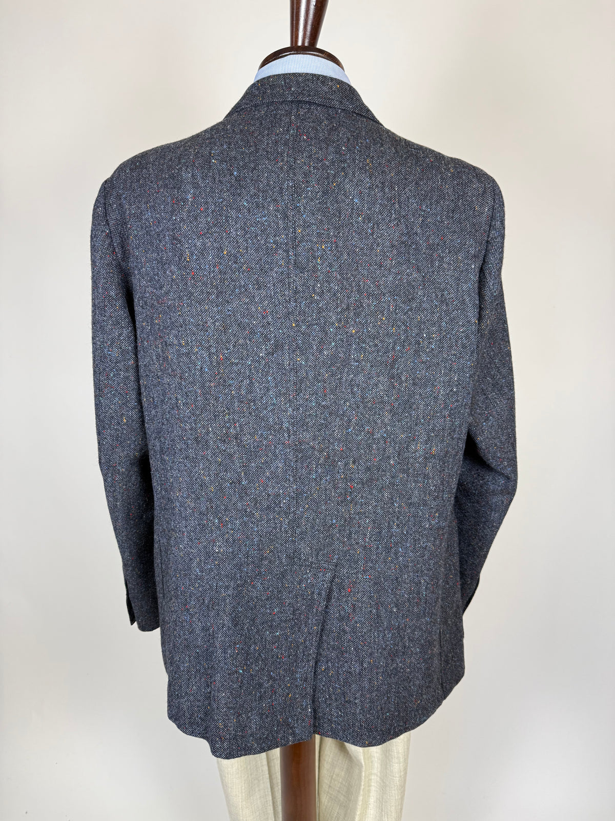 Giacca De Paz donegal tweed blu - tg. 56