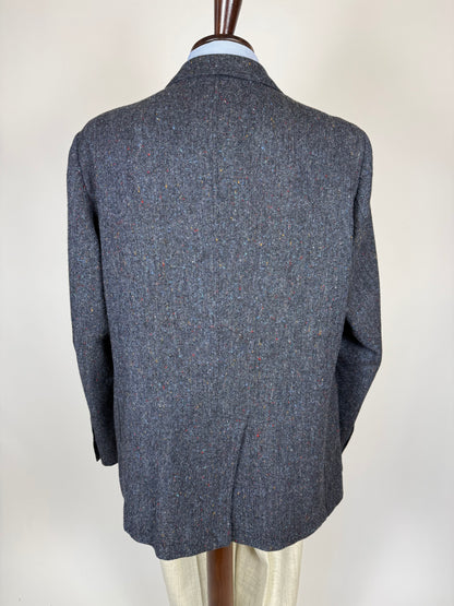 Giacca De Paz donegal tweed blu - tg. 56