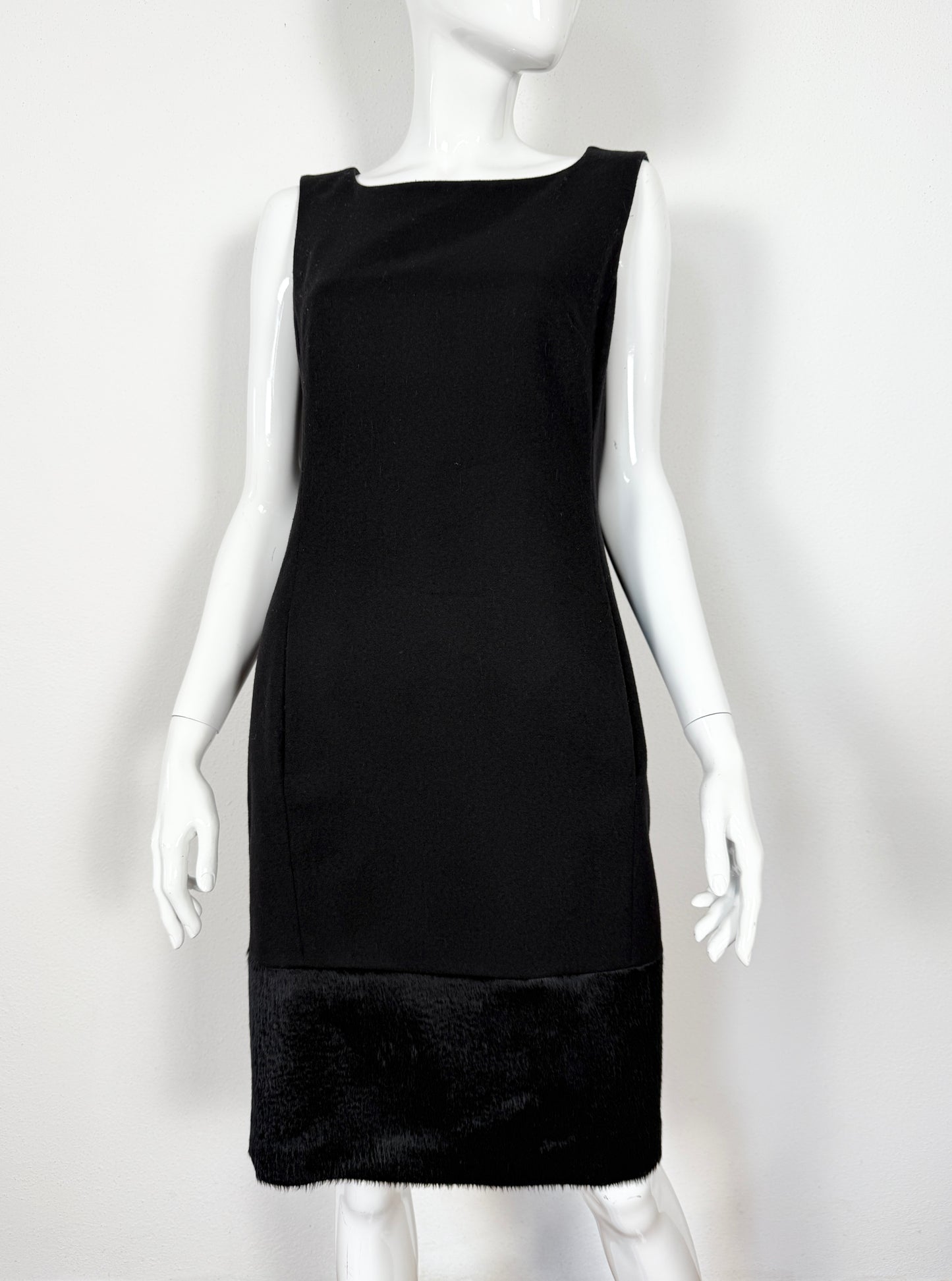 Abito smanicato Max Mara in pura lana - tg. 42