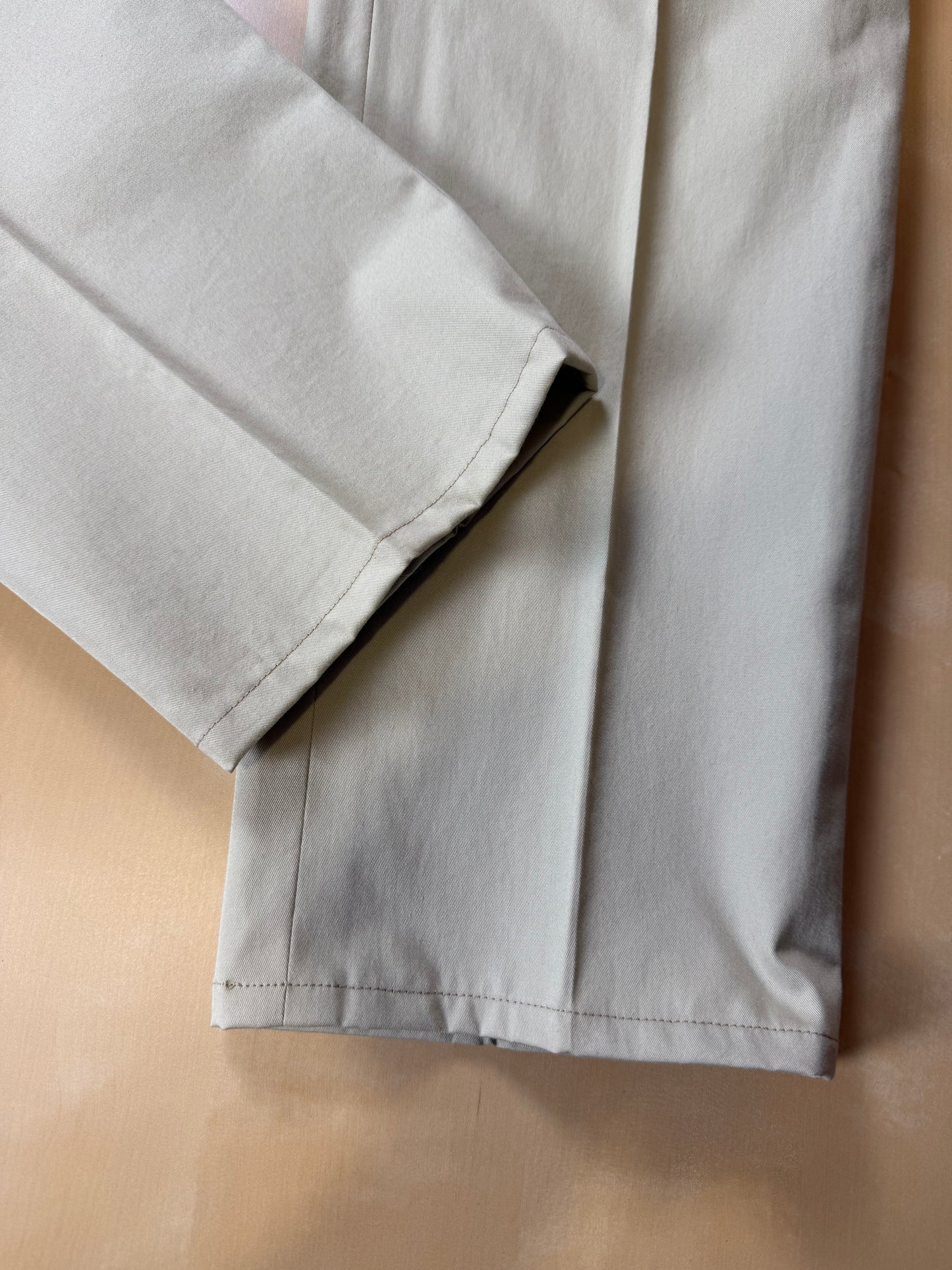 Pantaloni 100% cotone beige sabbia anni ‘80 (NOS) - tg. 46