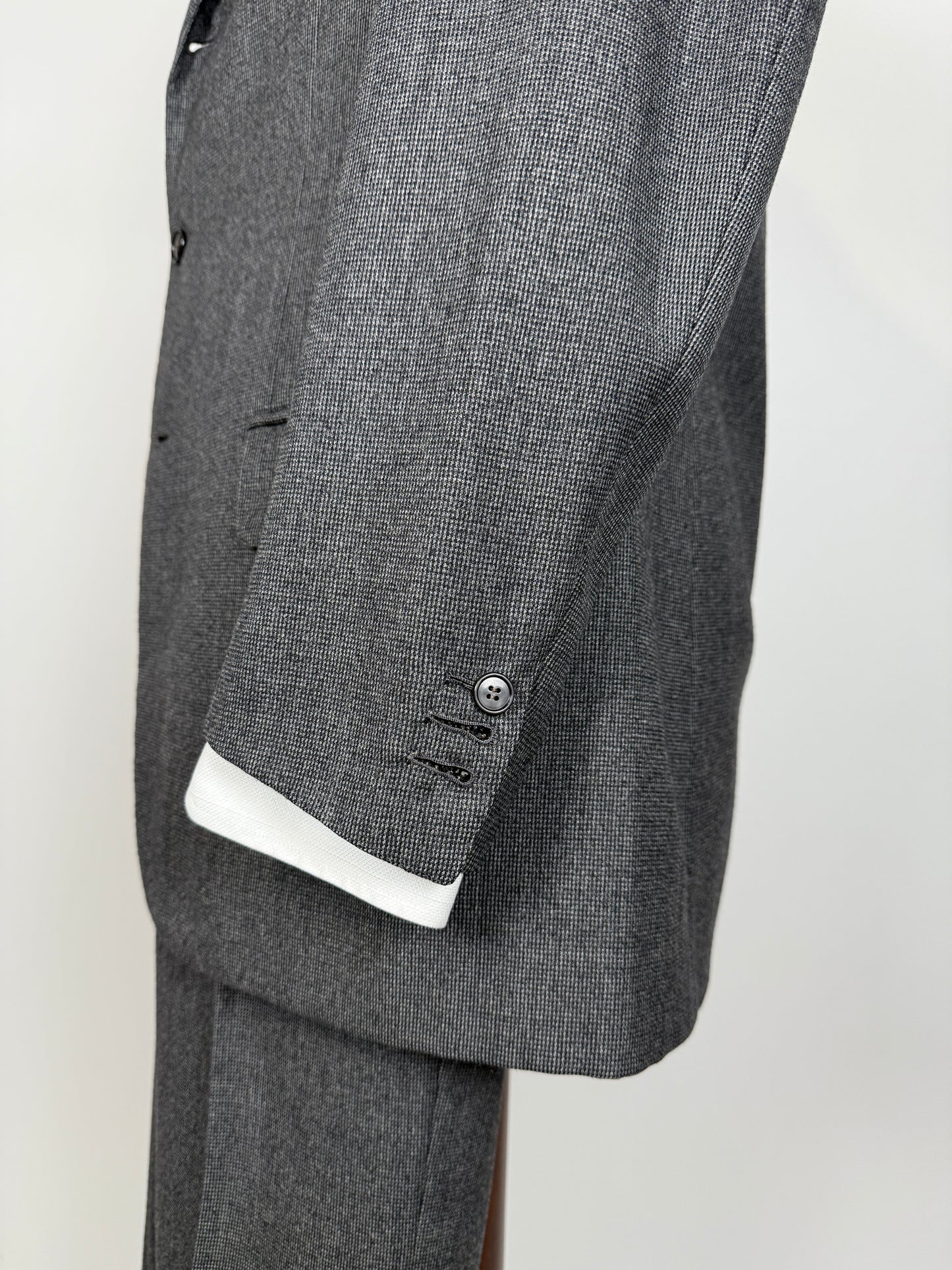 Completo sartoriale flanella grigia anni ‘60/‘70 - tg. 50