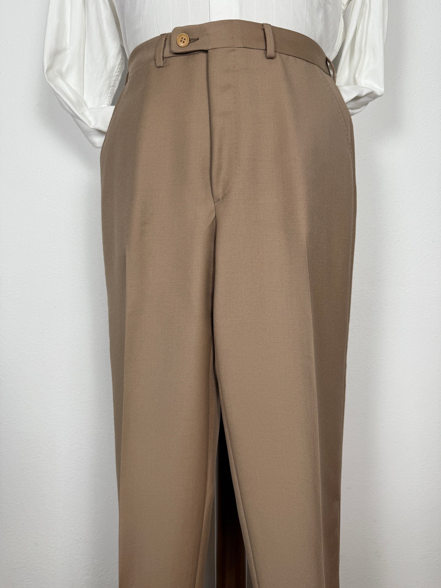 Completo Marzotto anni ‘70 in twill beige (NOS) - tg. 46/48