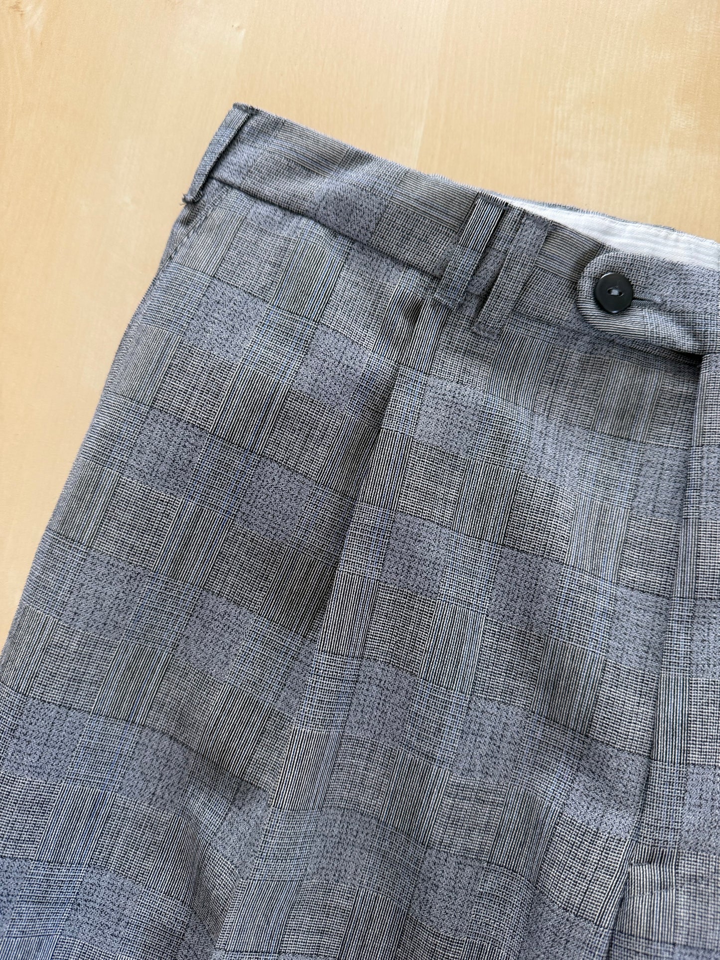 Pantaloni fresco lana principe di Galles anni '80 (NOS) - tg. 48