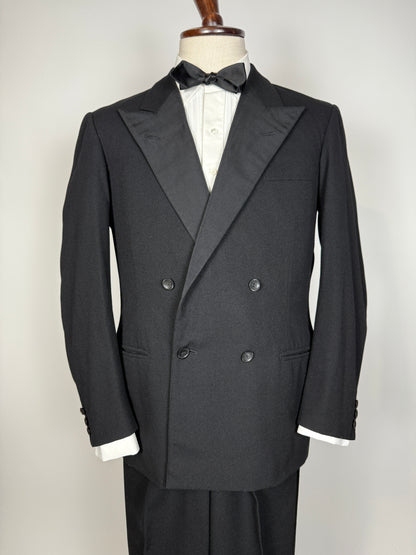 Smoking doppiopetto sartoriale anni ‘50 - tg. 46/48 (pantaloni 44)