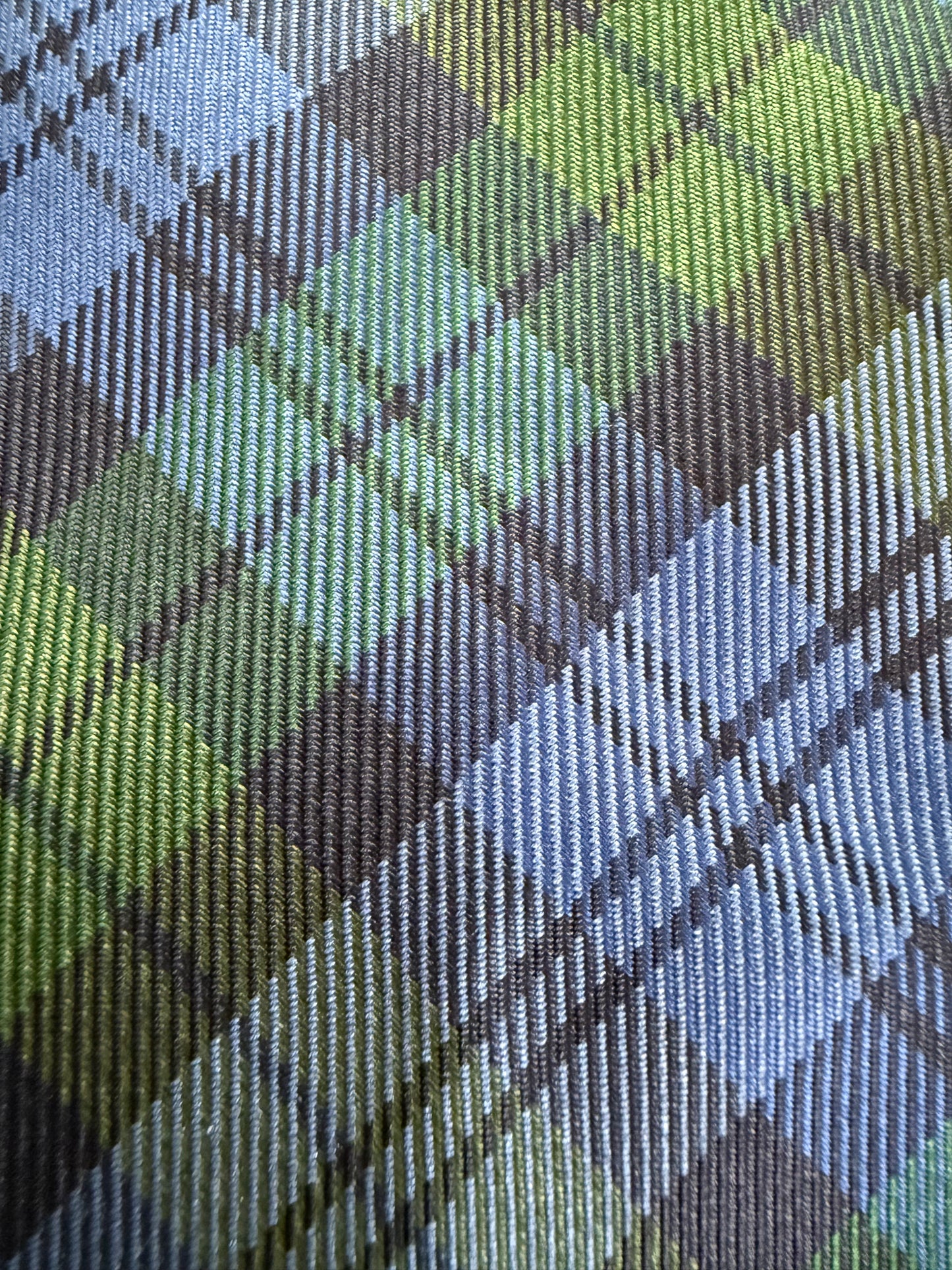 Cravatta Yves Saint Laurent vintage tartan blu e verde
