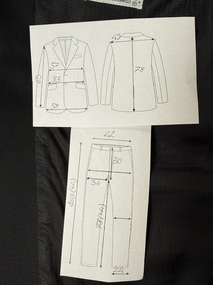 Smoking anni ‘90 revers a scialle - tg. 50 drop 8